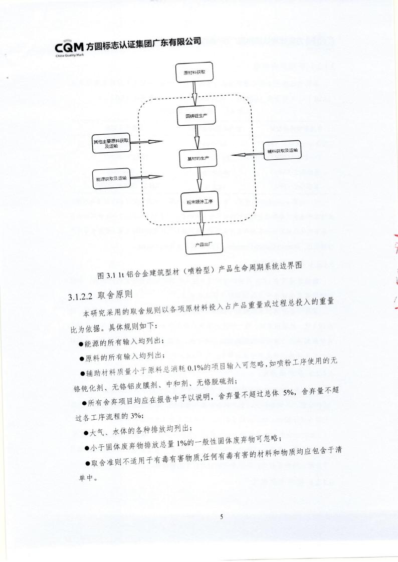 10鋁合金建筑型材（噴粉型）產品III型環境聲明(圖9)